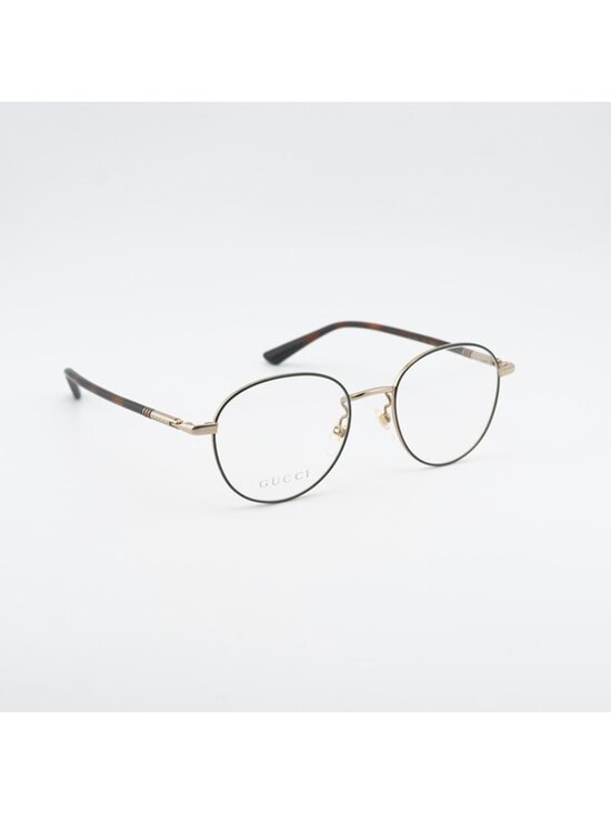 Gucci GG0392O 004 Eyeglasses Green / Gold 51mm Round Frame